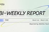 Web3Go Bi-Weekly Report: March 1st — March 15th