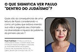 O QUE SIGNIFICA VER PAULO “DENTRO DO JUDAÍSMO” ?