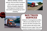 Trucking New York — McGuires Trucking Services