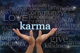 hands holding karma