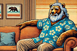 A bear contemplating at 50.