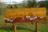 Entrance to Parque Nacional Los Glaciares, Patagonia, Argentina