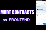 How to Use Smart Contracts on Frontend App