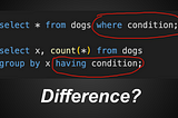 SQL Where VS Having in 30 Seconds