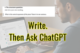 How to Use ChatGPT to Improve Your Human Creativity in Writing