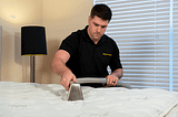 Professional mattress washing