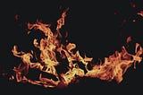 close up photo of a fire where you can’t tell what is on fire