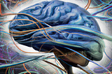 DALL·E 2023–06–15 17.19.29 -”digital art: a brain with lots of wires coming out of it”