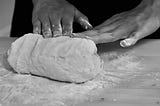 A picture of a dough, feeding mother yeast