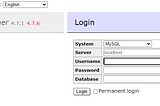 การสร้าง database และเพิ่ม user ผ่าน Adminer