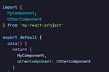 How to implement React Components in Vue proyect