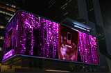 Kpop square digital led billboard booking and rates