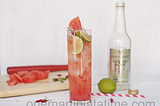 Spicy Watermelon Cooler {with Thai Chili Infused Tequila}{by One Martini At A Time}