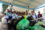 Nur Shams refugee camp Palestine — awareness and clean up project