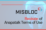 Revision of Anapatalk Terms of Use