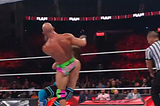 Ciampa lands a stiff knee.