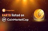 Announcement: $KARTB has been listed on CoinMarketCap