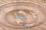 History 101: 
Map of the Square and Stationary Earth