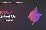 Convergence Finance Lists on BitFinex