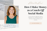 How I Make Money as a Coach Off Social Media