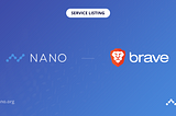 Nano Now Available Inside Brave Browser