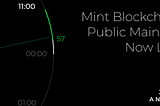 Оголошення про запуск публічної основної мережі Mint Blockchain: починається нова ера