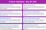 Claude 4 is out! — Weekly AI Newsletter (May 26th 2025)