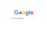 Identify people through Google Search based on typing behaviour