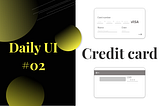 Daily UI#02 | Credit card付款介面分析
