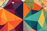 A prism with multiple rich colors on each facet.