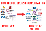 What to do before a migration from legacy software to a word class software?
