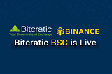 Bitcratic is Live on Binance Smart Chain! BSC