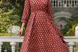 Buy Anarkali Dresses Online by Rain and Rainbow