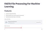 FASTA File Processing: Simplifying Machine Learning for DNA