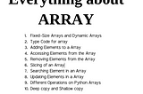 Everything about ARRAY