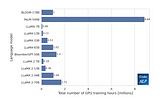 The training time of the foundation models (from scratch)