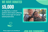 Donated $5000 to help Cancer Patient