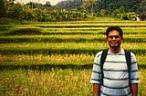 My visit twenty years ago was to a Balinese padi field