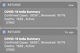 Creating a COVID-19 Notifier in R