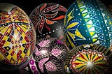 Samples of my 2022 Easter Egg Designs