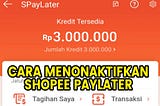 Cara Hapus Akun Shopee Paylater