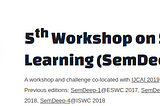 5th Workshop on Semantic Deep Learning (SemDeep-5)