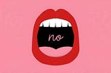 the relief of saying “no”