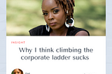 Why I think climbing the corporate ladder sucks