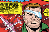 Nick Fury with his eye bandage