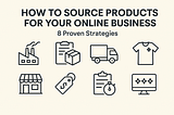Learn how to source products for your online business with these 8 proven e-commerce strategies, including manufacturing, wholesale, dropshipping, print-on-demand, local suppliers, retail arbitrage, third-party logistics (3PL), and online wholesale marketplaces.