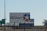 Welcome to Oklahoma sign