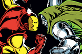 Iron Man faces off against Doctor Doom