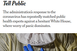 Coronavirus crisis demands journalism collaboration, not competition