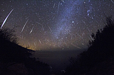 Meteor Shower at Big Sur, California